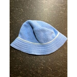 Talbots Blue 100% Wool Bucket Hat Periwinkle Boiled Wool Cloche Winter Hat
